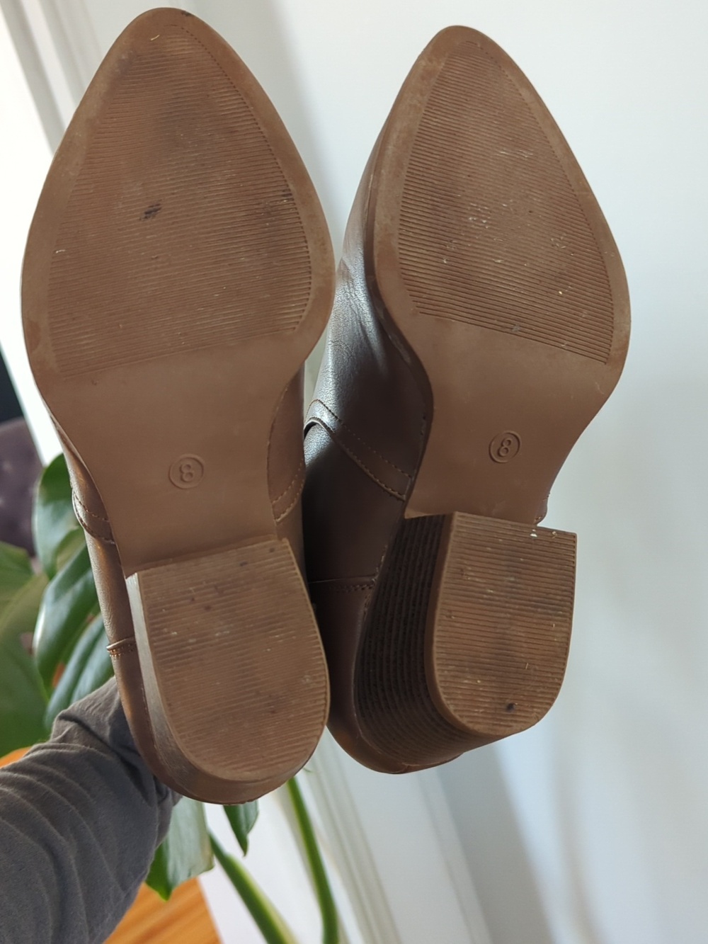 Ardene Brown Ankle Boots - Classic Western-Style Heel - Picture 4 of 4
